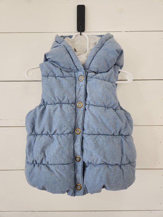 Size 2-3t | Gymboree Blue Bow Puffy Vest