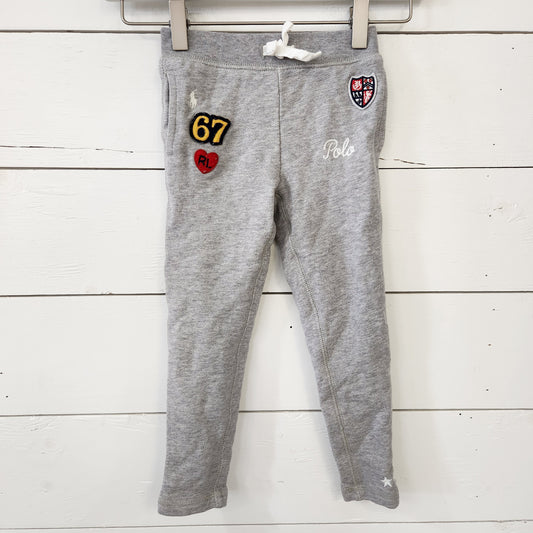 Size 4t | Polo Grey Patch Sweatpants
