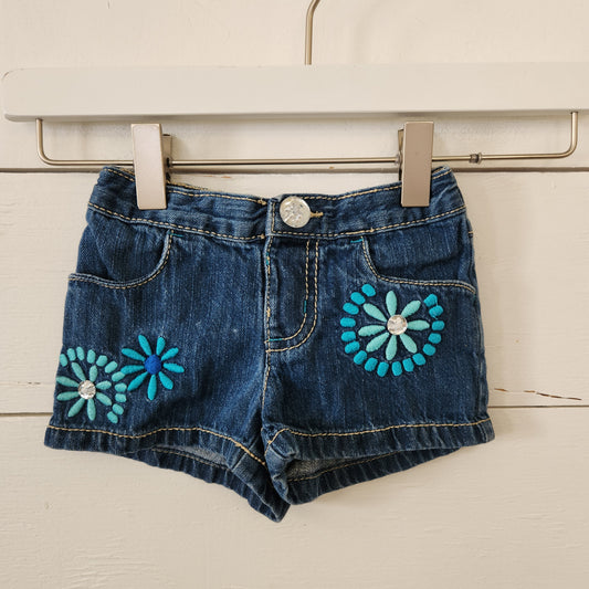 Size 6-12m | Gymboree Embroidered Shorts