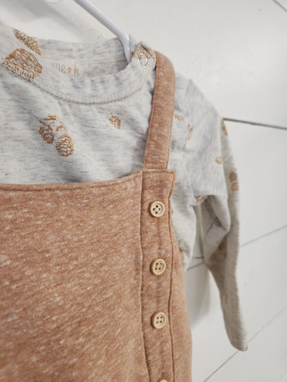 Size 3-6m | Ettie * H Bodysuit & Romper Set