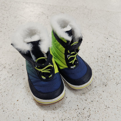 Size 6-9m | Robeez First Kicks Lime Green Boots NIB