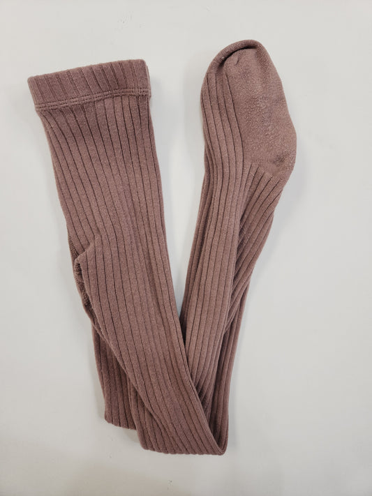 Size 9-11 | Little Alaskan Ribbed Tights Chaga