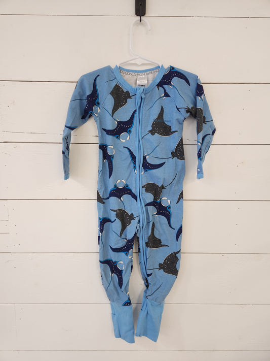 Size 12-18m | Wondersuit Stingray Zip Jammies