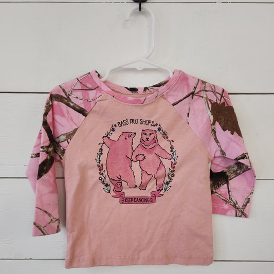 Size 12m | Bass Pro Shop Crop Sleeve Top