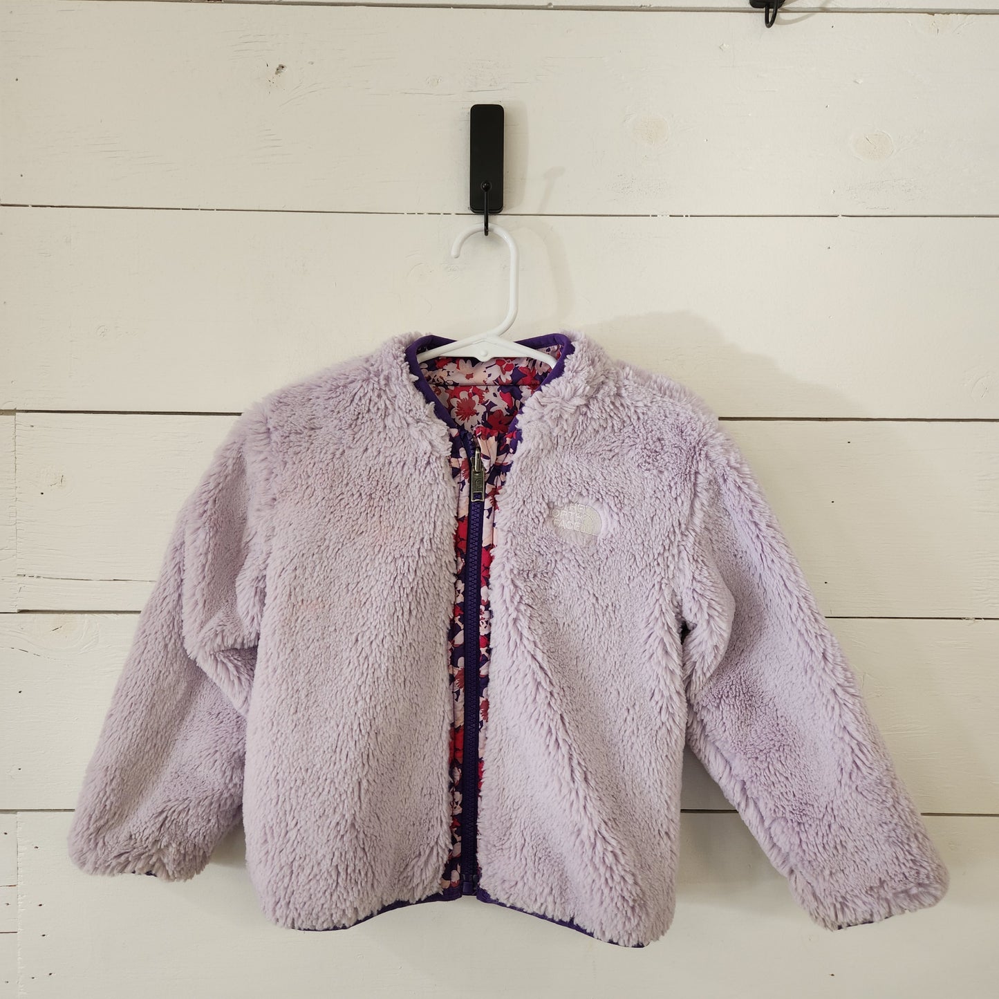 Size 18-24m | North Face Reversible Purple Floral Jacket