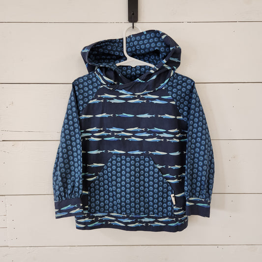 Size 3t | Briar&Boone Blue Whale Kuspuk