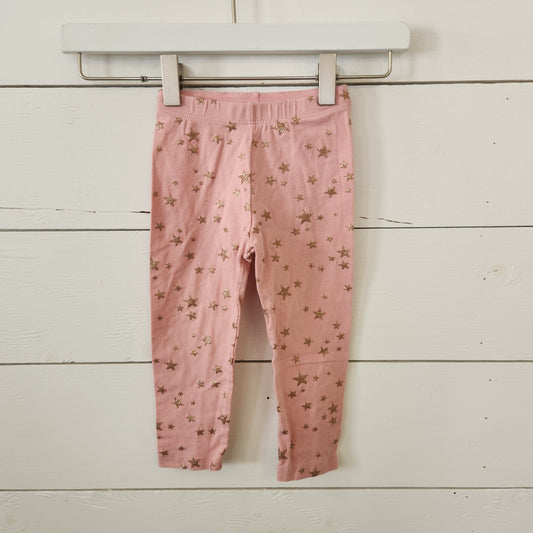Size 18-24m | Place Pink Gold Star Leggings