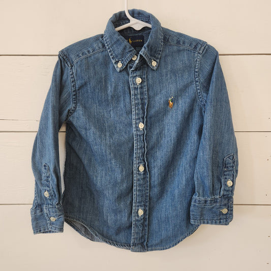 Size 3t | Ralph Lauren Denim Buttondown