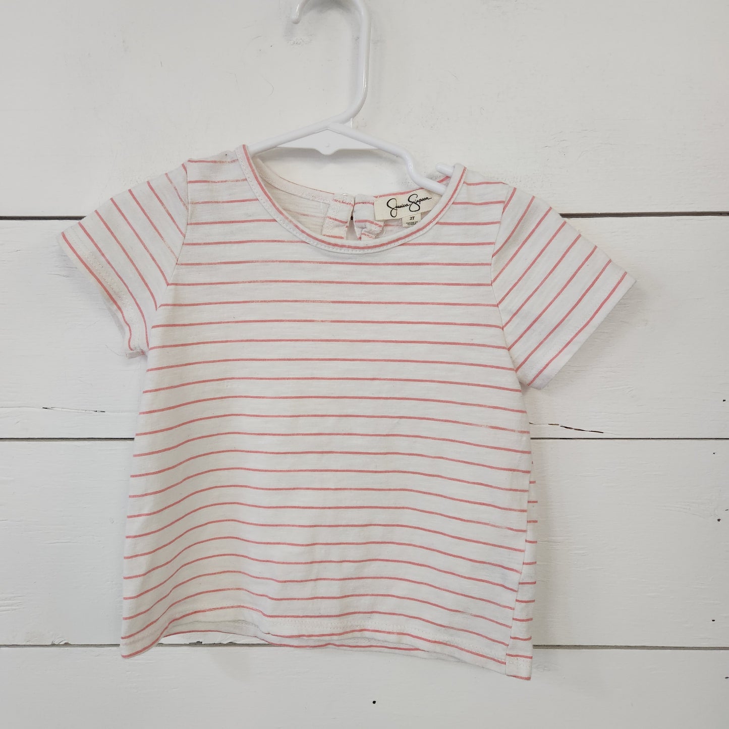Size 2t | Jessica Simpson Pink Striped Shirt