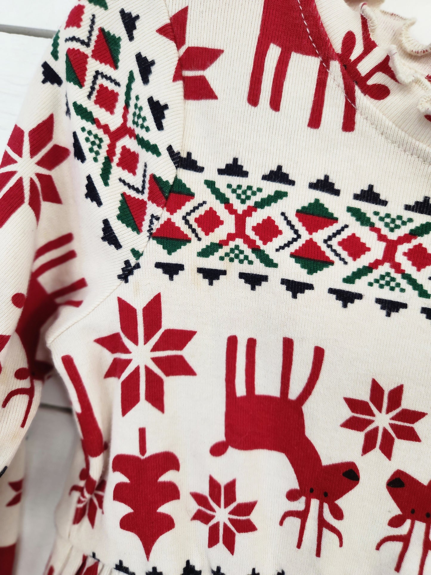 Size 5 | Hanna Andersson Reindeer Dress *stain