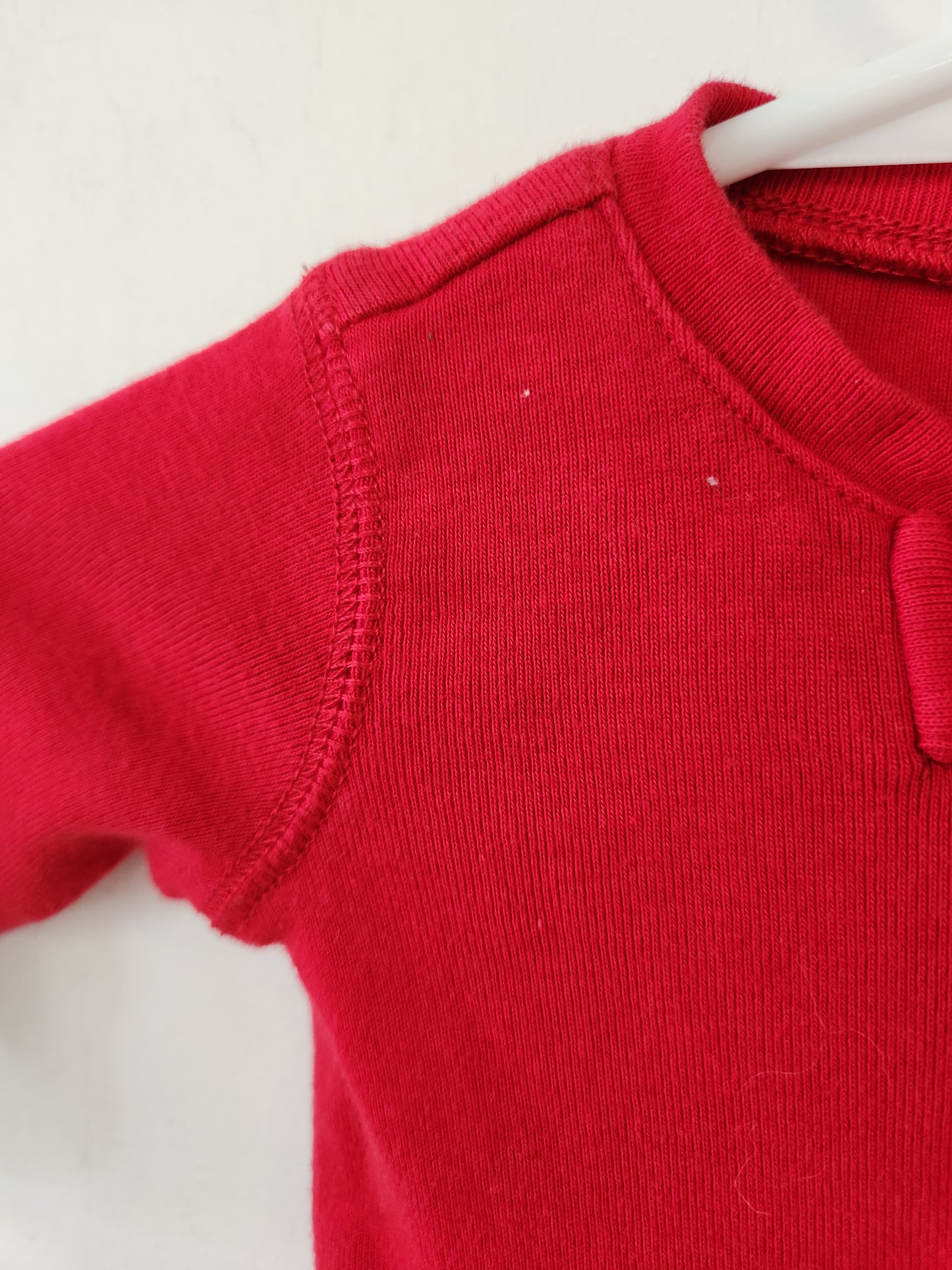 Size 0-3m | Primary Red Romper