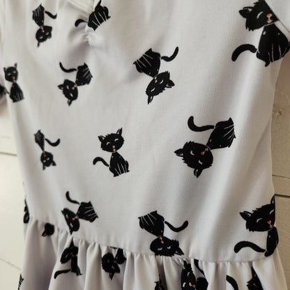 Size 12-24m | Dot Dot Smile Grey Cat Dress