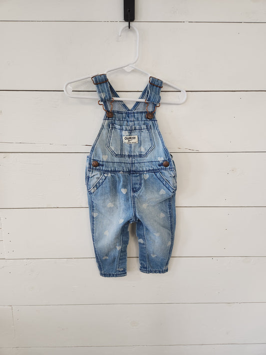 Size 6m | Osh Kosh Heart Overalls