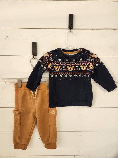 Size 6-9m | Dopodopo Sweater + Pants Set