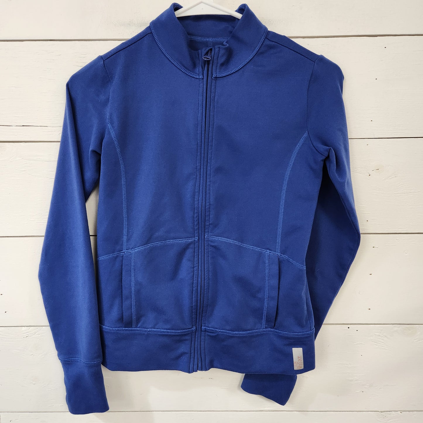 Size 10-12 | Zella Zip sweater blue