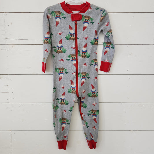 Size 3t | Hanna Andersson Gnome Zip Jammies