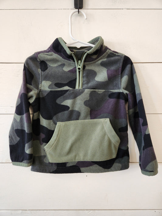 Size 24m | Osh Kosh Fleece 1/4 Zip - Camo