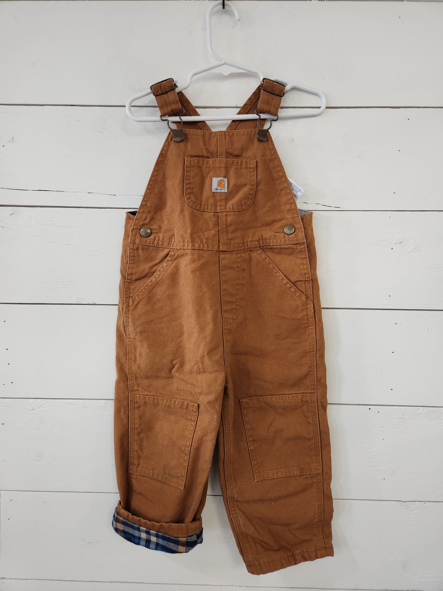Size 2t | Carhartt Flannel Lined Overalls