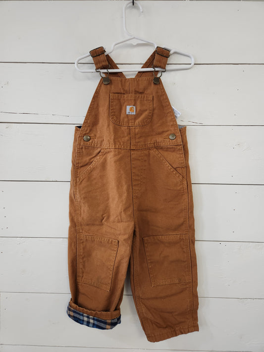 Size 2t | Carhartt Flannel Lined Overalls