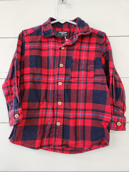Size 3T | Osh Kosh red flannel