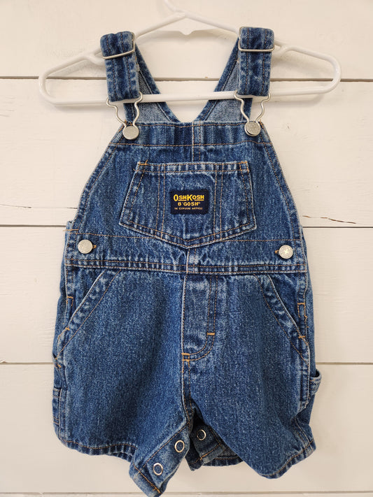 Size 3-6m | Oshkosh Denim Short Overalls