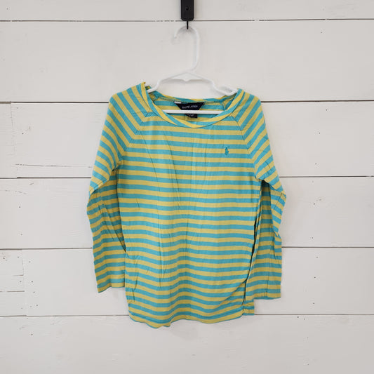 Size 6 | Ralph Lauren Striped Long Sleeve *pilling