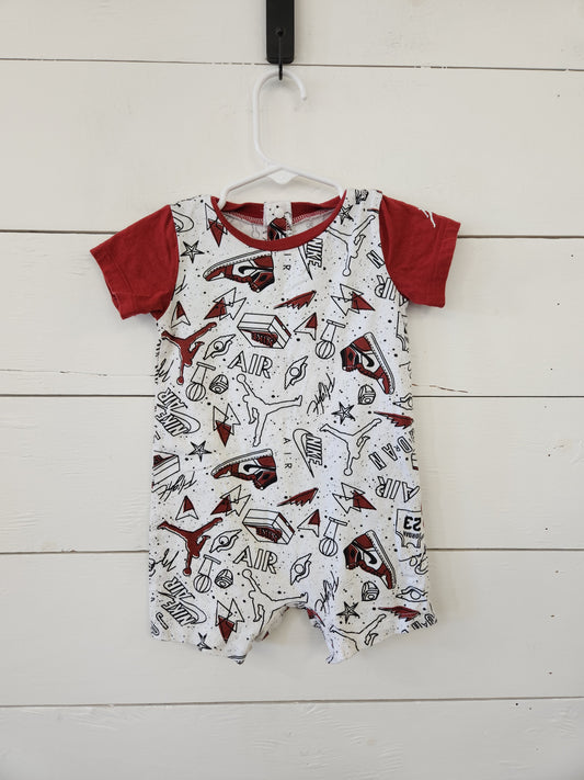 Size 12m | Nike Red & White Shortie Romper