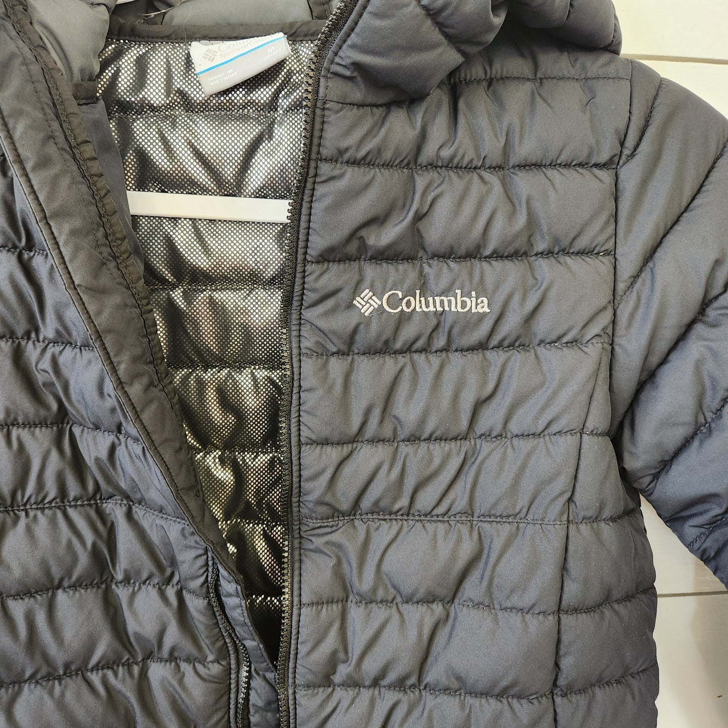 Size 10/12 | Columbia black Puffer coat