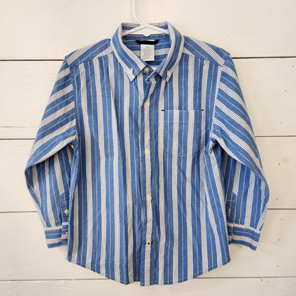 Size 4t | Gymboree Blue Striped Button Down