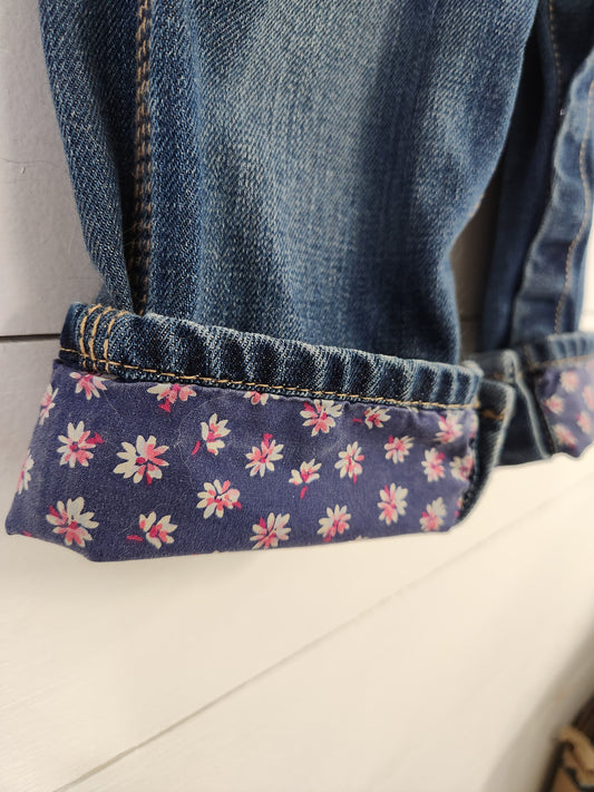 Size 24m | Osh Kosh Floral Detailed Overalls