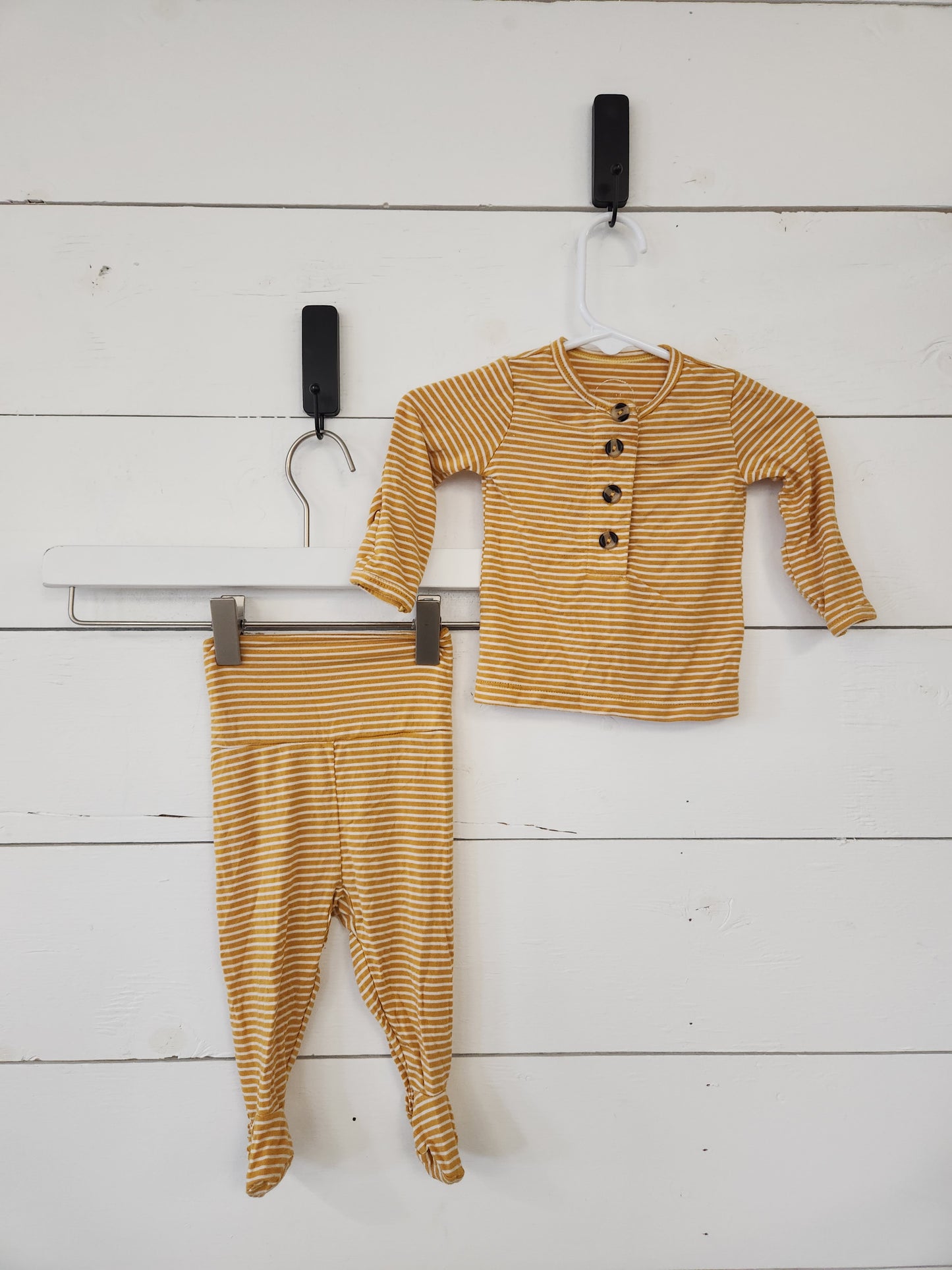 Size NB | Lou Lou Mustard Striped Set