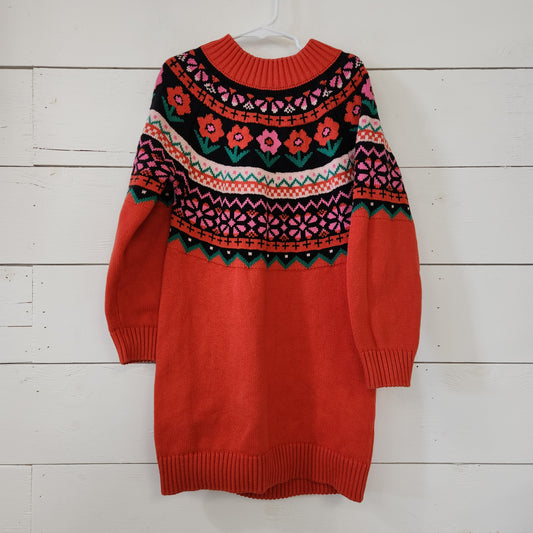 Size 6-7 | Hanna Andersson Knit Floral Dress