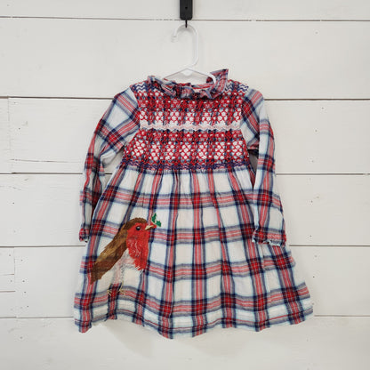 Size 2-3t | Baby Boden Plaid Holiday Dress