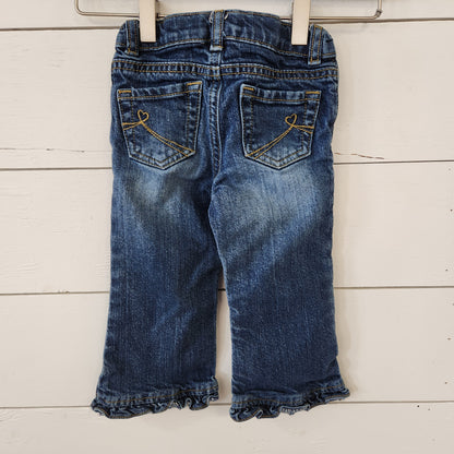 Size 24m | Place Ruffle Flare Stretch Adjustable Jeans