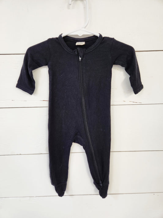 Size NB | Larkspur Black Zip Sleeper