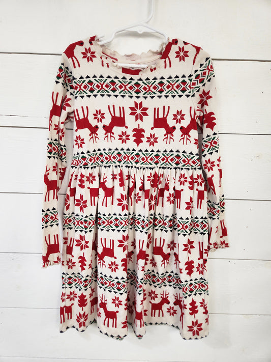 Size 6-7 | Hanna Andersson Reindeer Dress