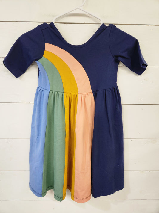 Size 6-7 | Hanna Andersson Rainbow Dress
