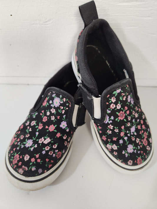 Size 8 | Vans black Floral