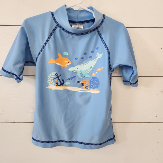 Size 6  | UV Skins Whale Rashguard