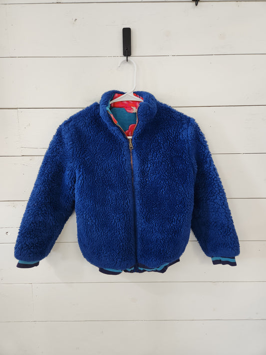 Size 10 | Matilda Jane Blue Fleece Reversible Zip Up Jacket *wear