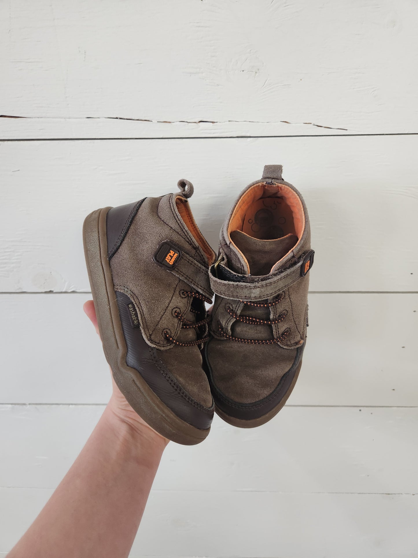 Size 11.5 | Stride Rite Brown Velcro Shoes