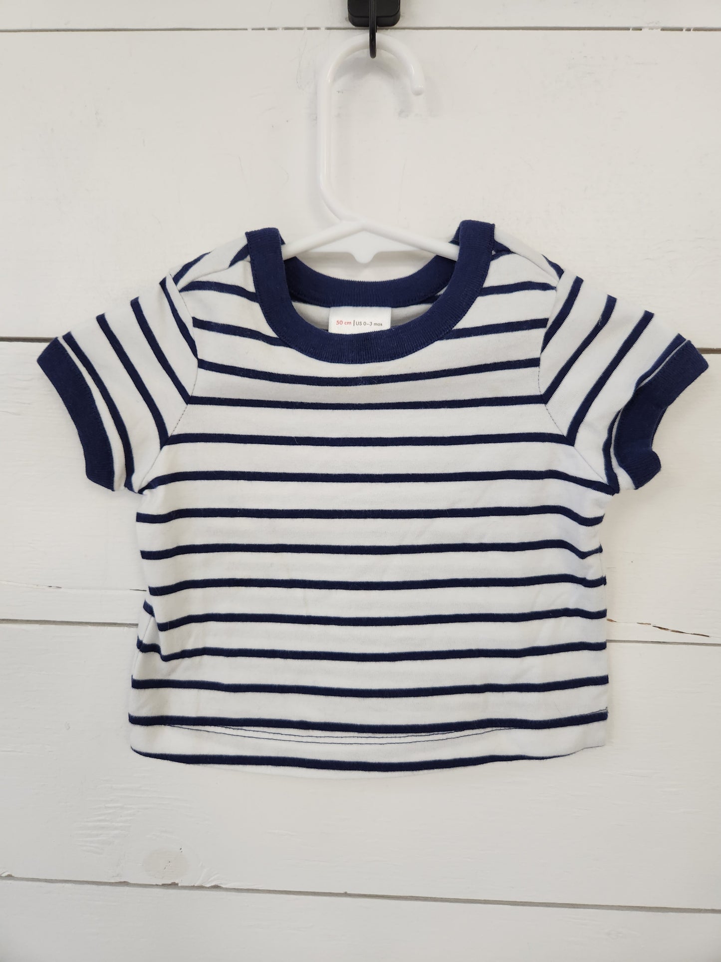 Size 0-3m | Hanna Andersson Striped Shirt