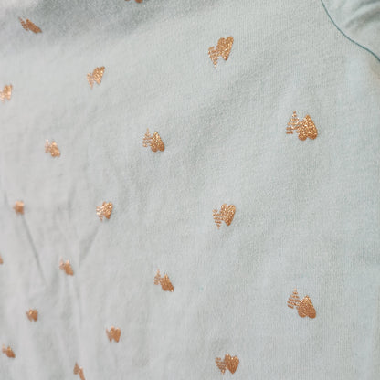 Size 2t | Osh Kosh Blue & Gold Heart Shirt