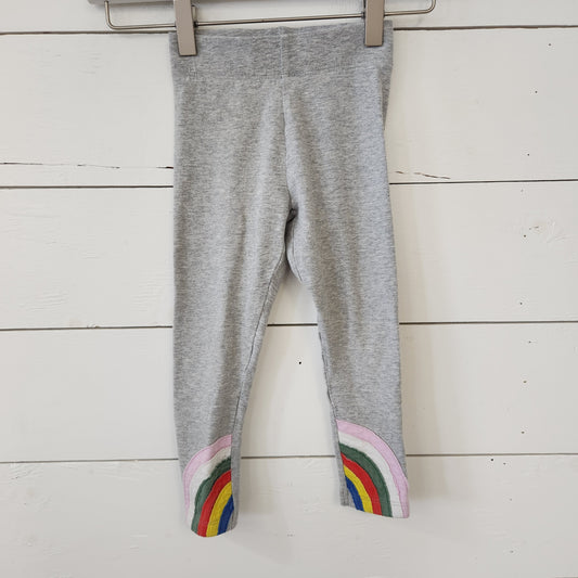 Size 3-4y | Mini Boden Rainbow Leggings *stain