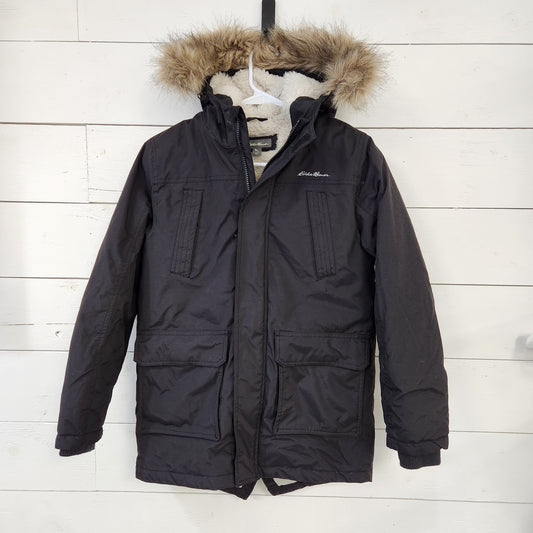 Size M | Eddie Bauer Black Sherpa Lined Winter Coat