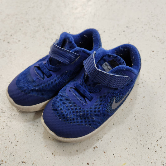 Size 8 | Nike Blue Velcro Tennis Shoes