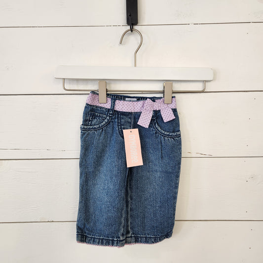 Size 3-6m | Gymboree Purple Bow Jeans NWT