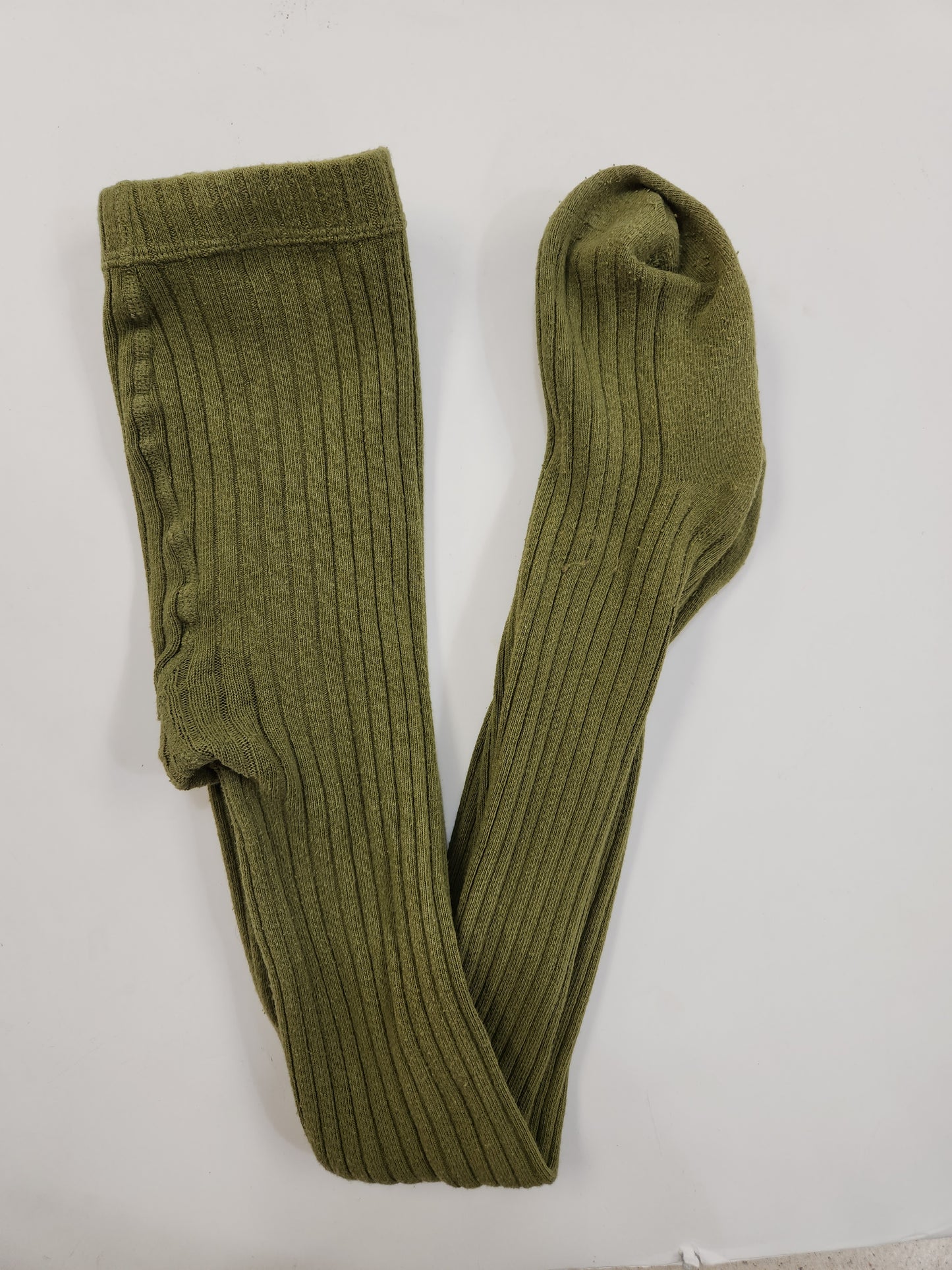 Size 9-11 | Little Alaskan Ribbed Tights Fiddlehead