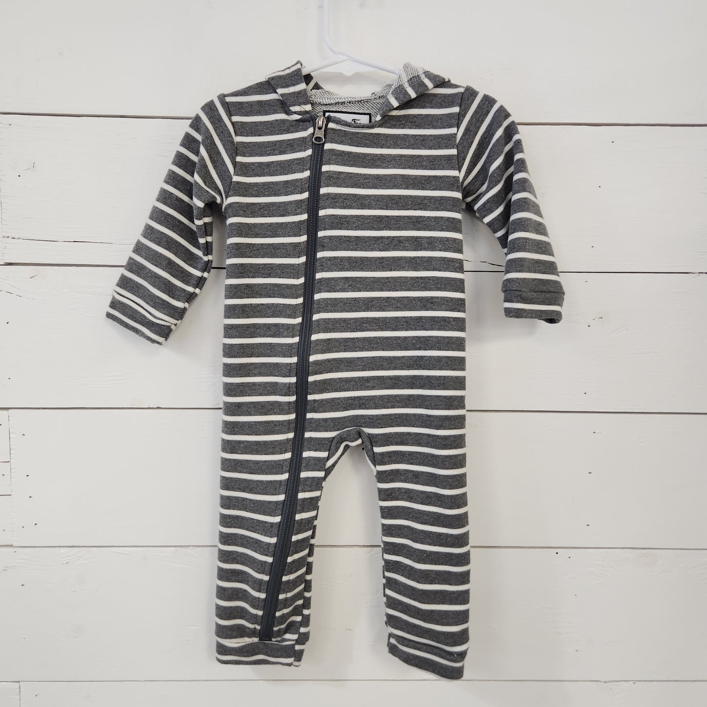 Size 12-18m | Young & Free Grey Striped Romper