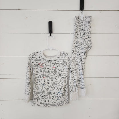 Size 2t | Caden Lane Color Me Pajama Set *some colored